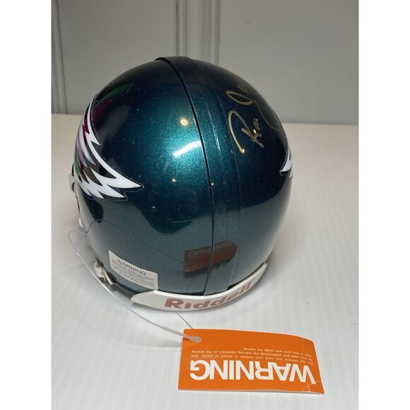PHILADELPHIA EAGLES RON JAWORSKI SIGNED AUTOGRAPHED Football MINI HELMET - Picture 5 of 6